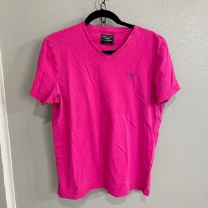 Abercrombie Fitch Berry Colored Cotton T-shirt
